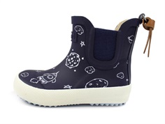 Bisgaard gummistøvle kort blå med astronaut print